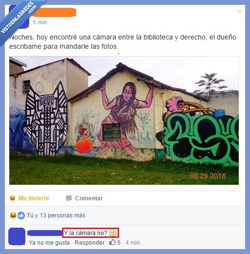 camara,derecho,biblioteca,ladrón honesto?,devolver,fotos,dinero