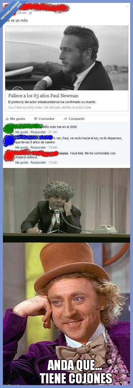 gene wilder,necrológica,Robert Redford,Paul Newman,uno de esos