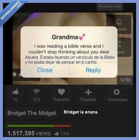 Abuela,Enana,Bridget,Biblia,Momento oportuno,mensaje