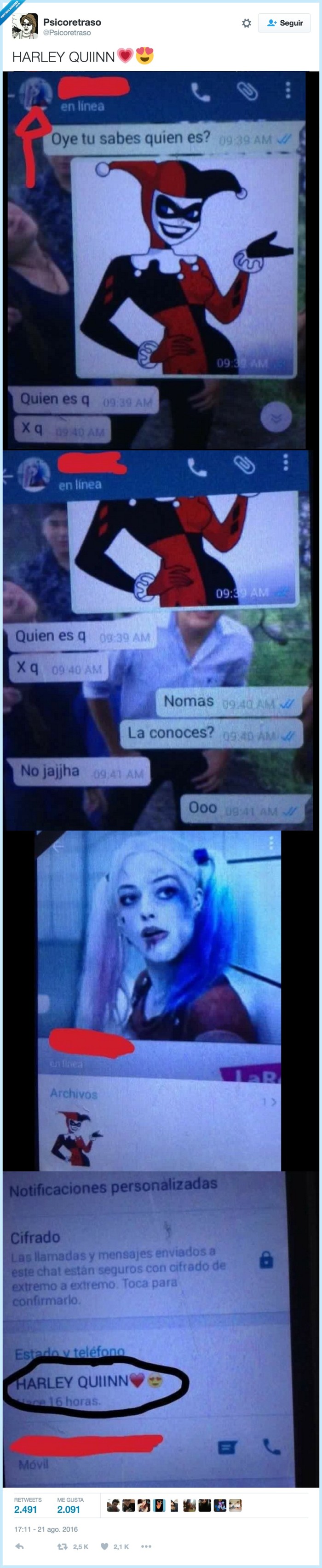 harley quinn,poser,reconocer