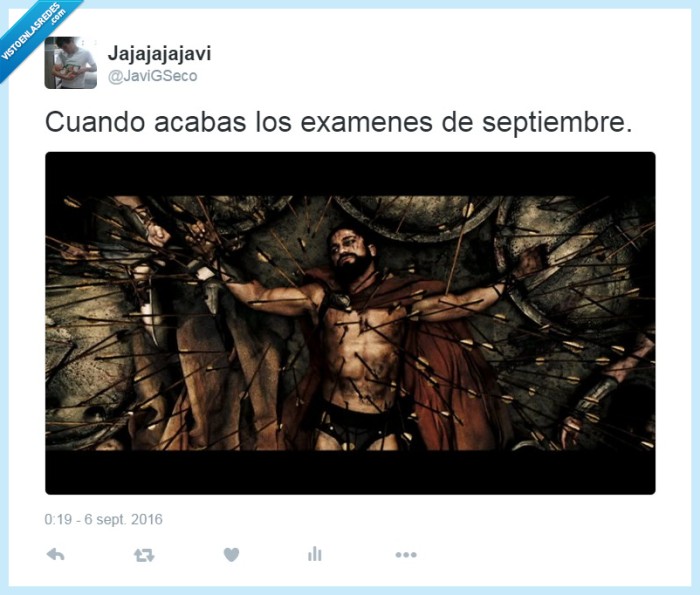Leónidas,exámenes,septiembre,sufrimiento