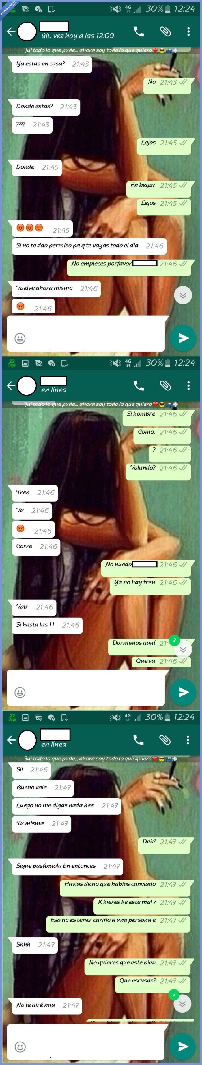 controlar,novio controlador,obsesión,acosar,opresor,libertad,desconfianza,respeto,relación tóxica