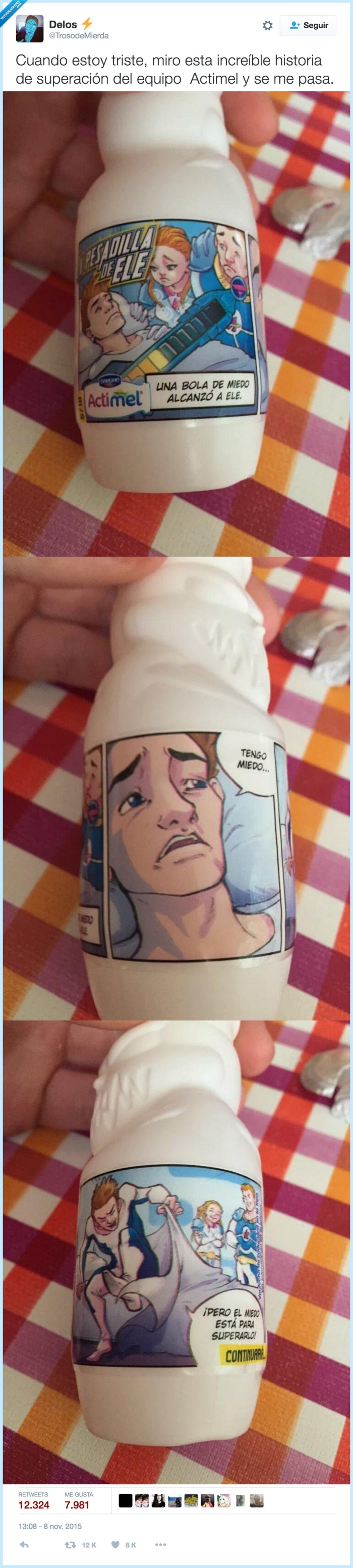 actimel,historia de superación,ironía