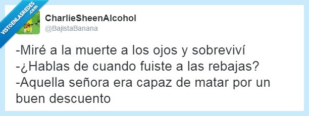 Muerte,Rebajas,Mirar,Descuento,Señora. Matar,Mirada