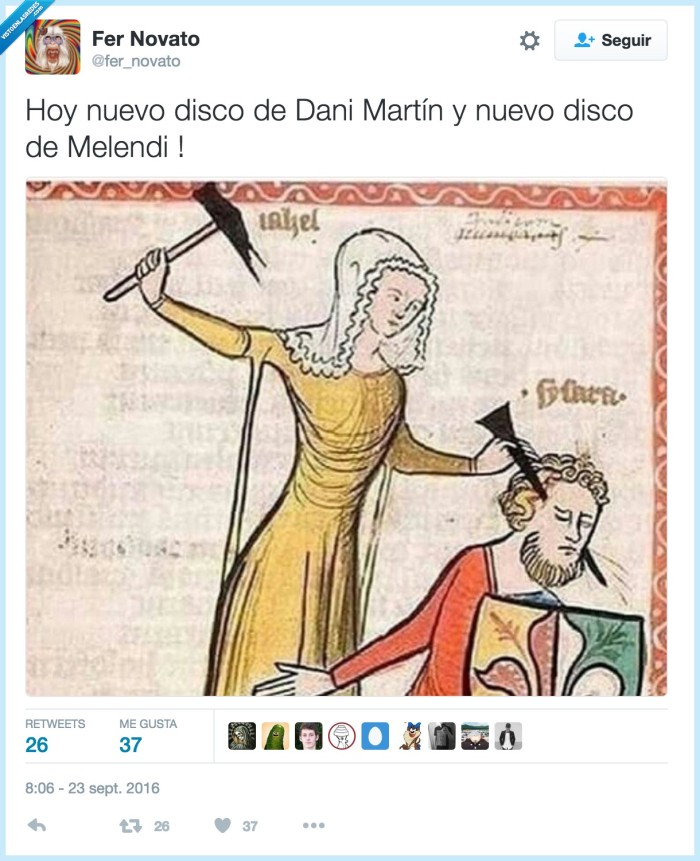 melendi,taladrar,dani martín,disco