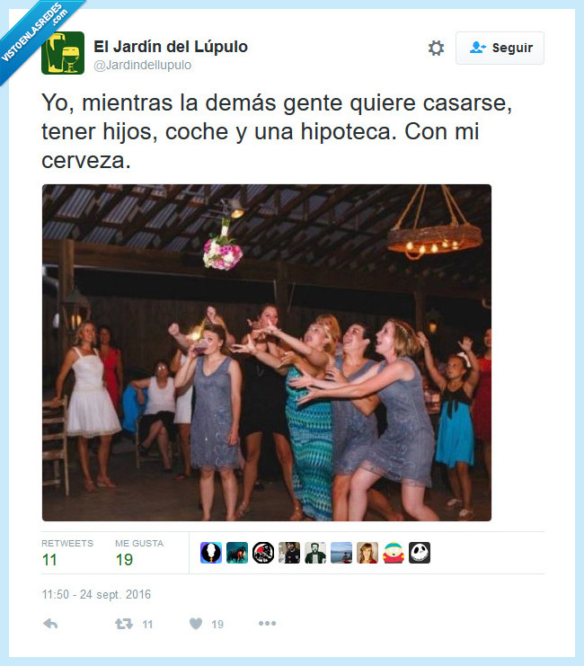 cerveza,beber,pinta,twitter,boda,vida,dama de honor,ramo