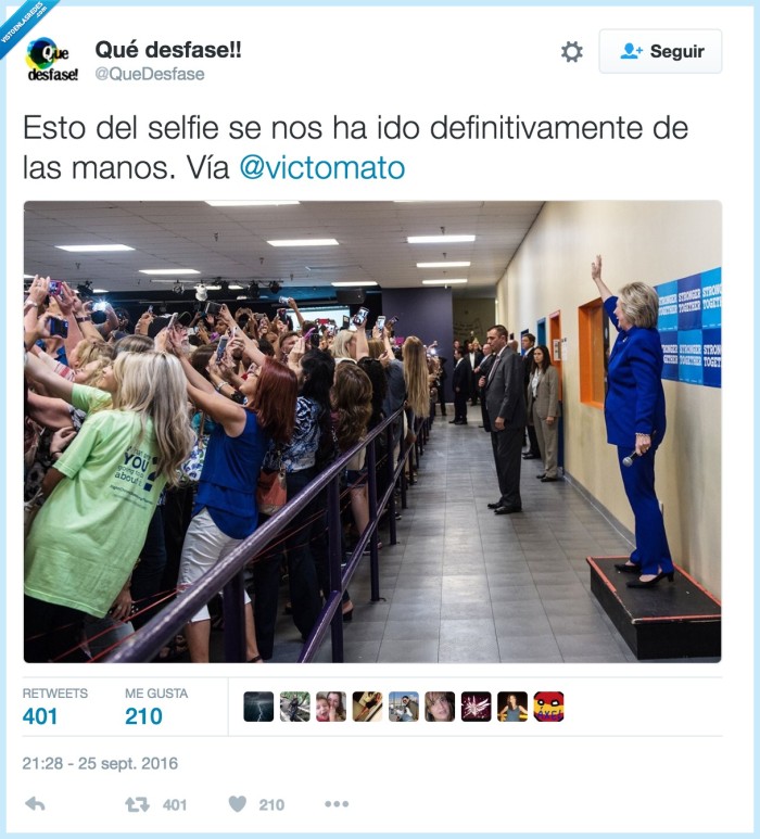 hillary clinton,selfies