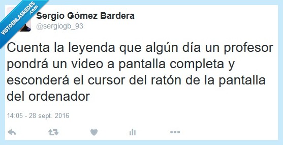 leyenda,profesor,poner video,pantalla completa,cursor,ratón,escondido,ordenador