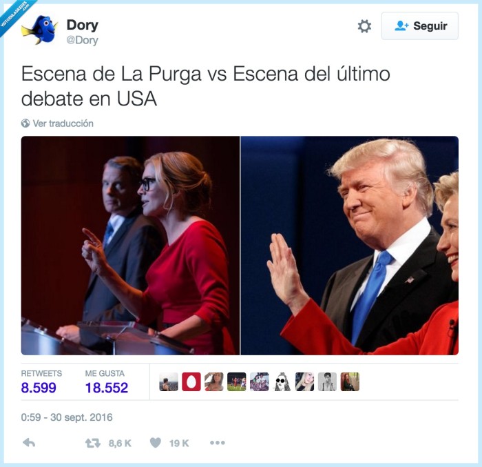 la purga,debate,clinton,trump