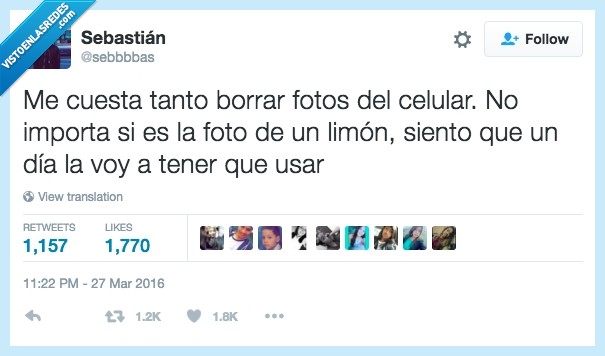 borrar,fotos,móvil,limón