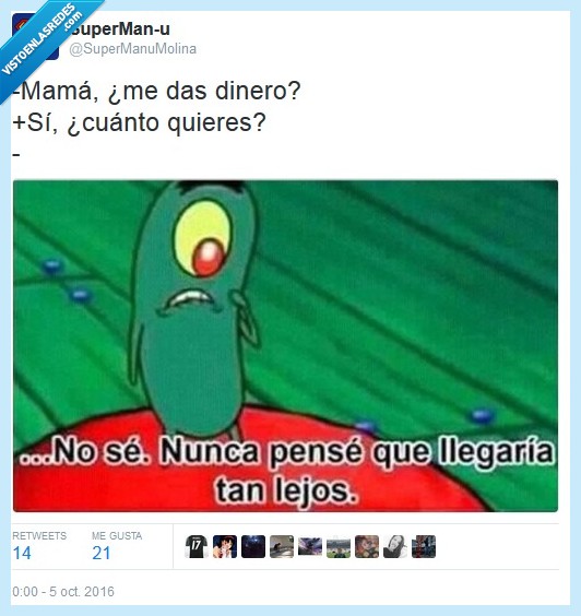 bob esponja,placton,lejos,dinero,mamá