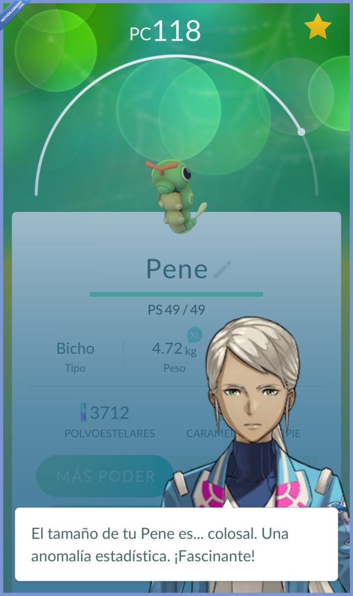 pokemon,go,caterpie,tamaño,colosal