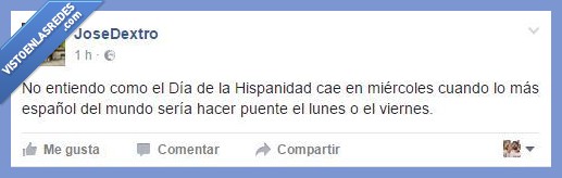 facebook,día de la hispanidad,vacaciones,error,españa