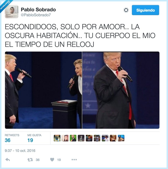 escondidos,bisbal,chenoa,trump,clinton