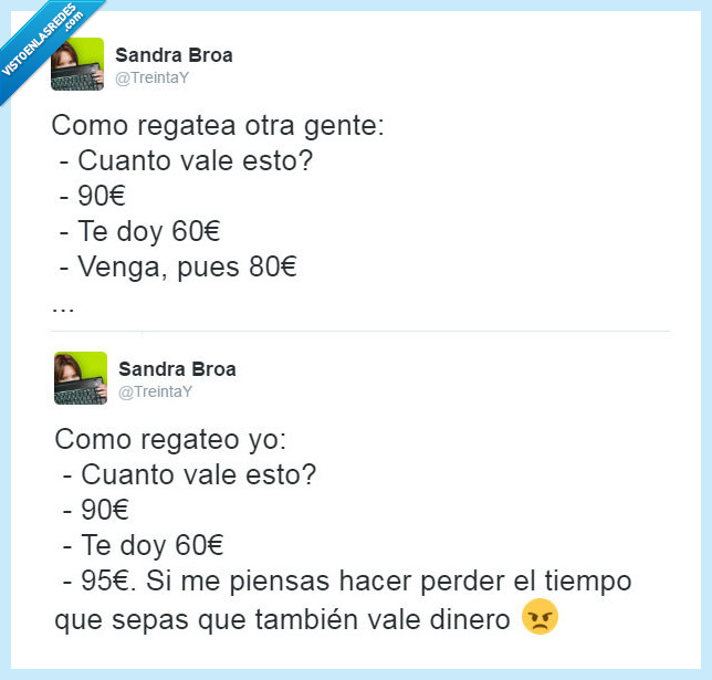 regatear,regateo,ofertas