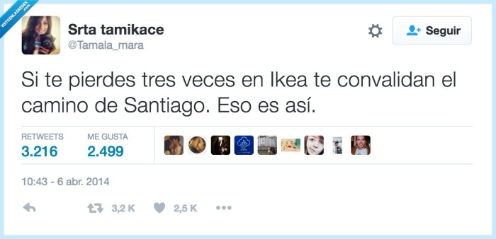 ikea,convalidar,camino de santiago