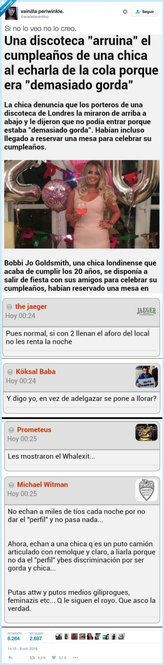 gorda,entrada,discoteca,chica