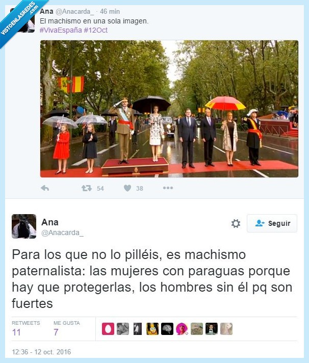 machista,paraguas,reyes,lluvia