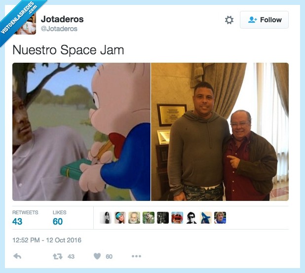 arevalo,space jam,ronaldo,porky,michael jordan