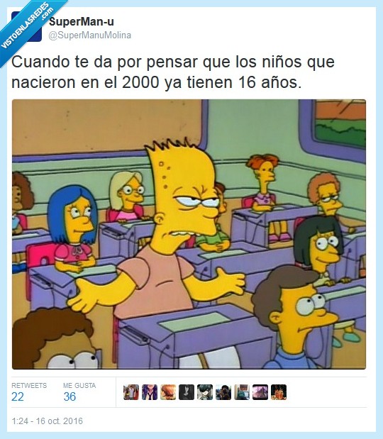 los simpsons,2000,años,viejo,niños,nacer