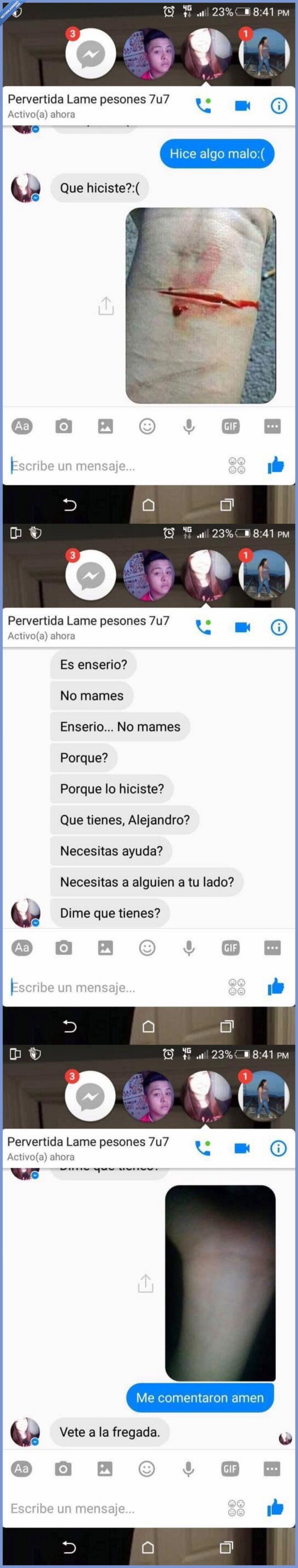 amen,fb,facebook,corte,muñeca