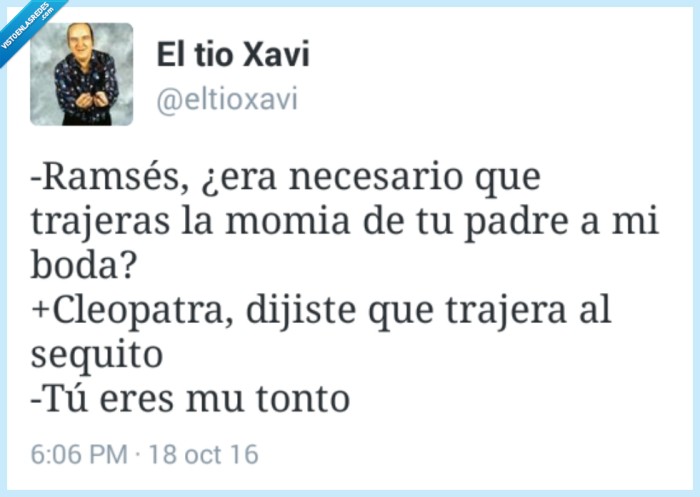 chiste,cleopatra,boda