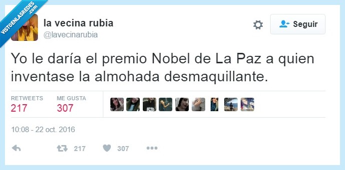 almohada,desmaquillante,nobel