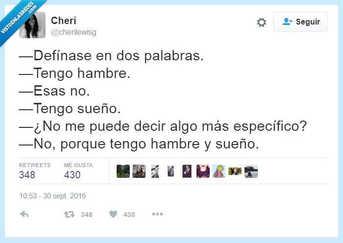 hambre,sueño,persona