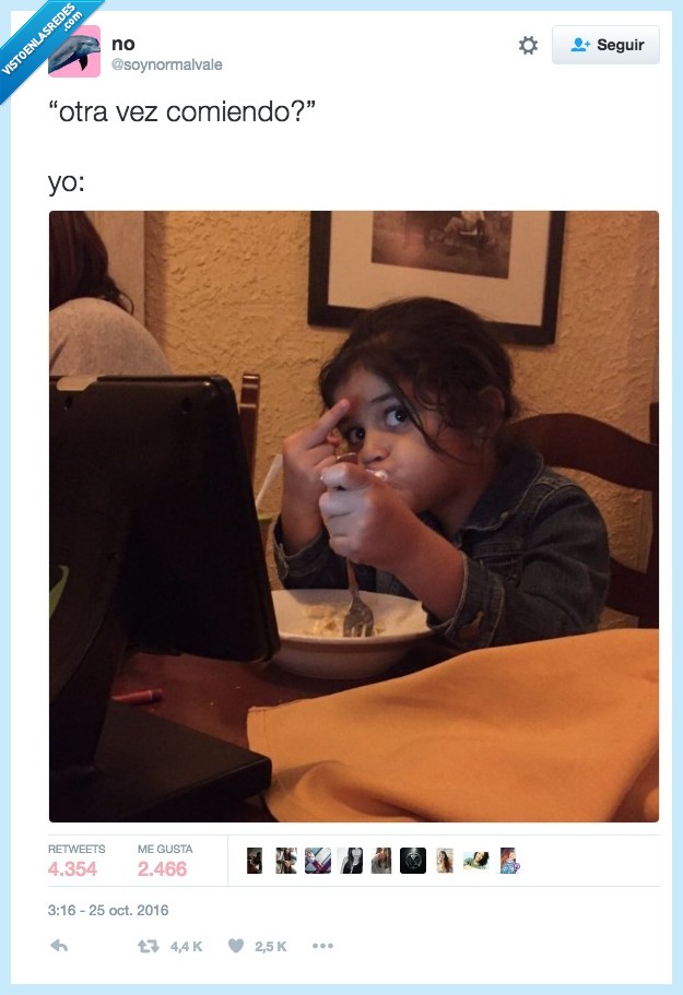 comida,middle finger