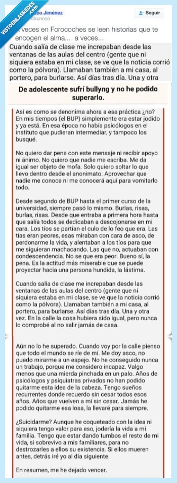 bullying,historia,forocoches