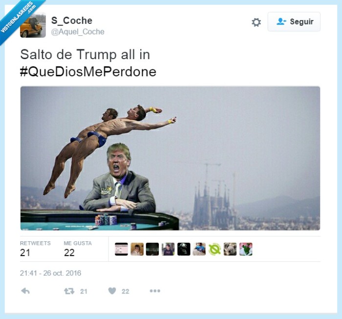 trump,all in,trampolin