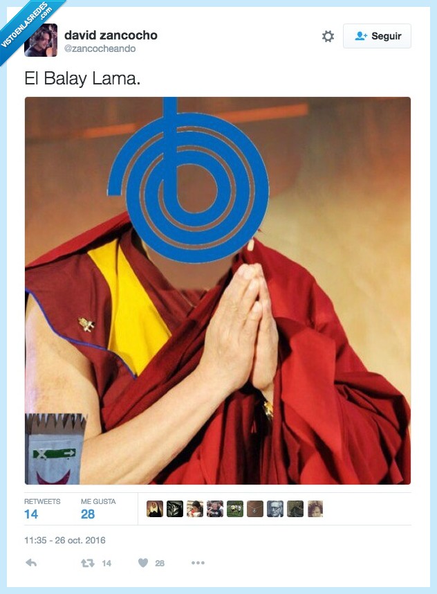 dalai lama,balay,chiste,malo