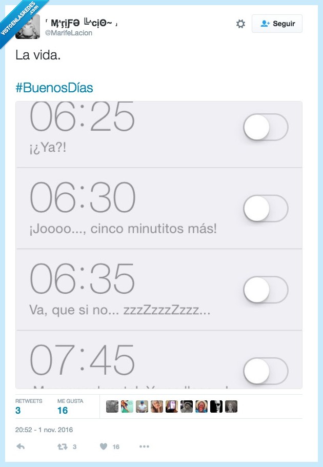 vida,alarma,despertar