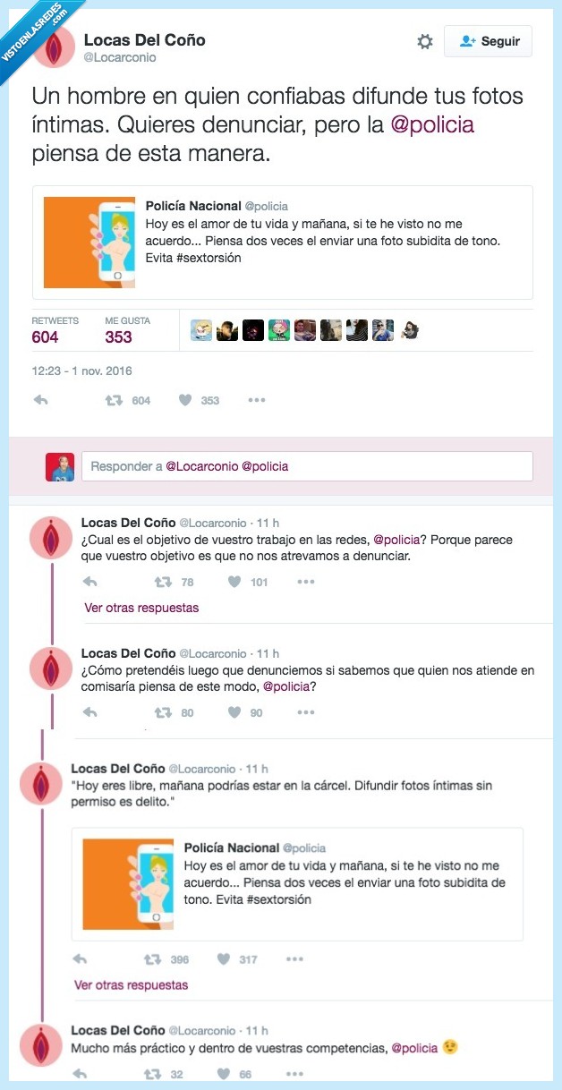 tweet,liada,policia,mujeres