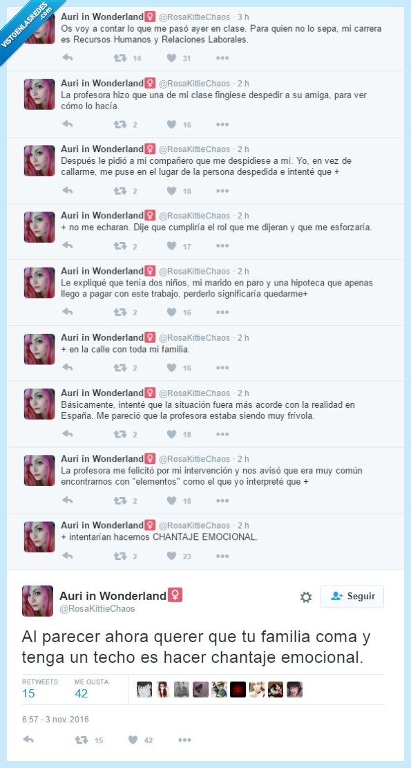 paro,indignación,chantaje