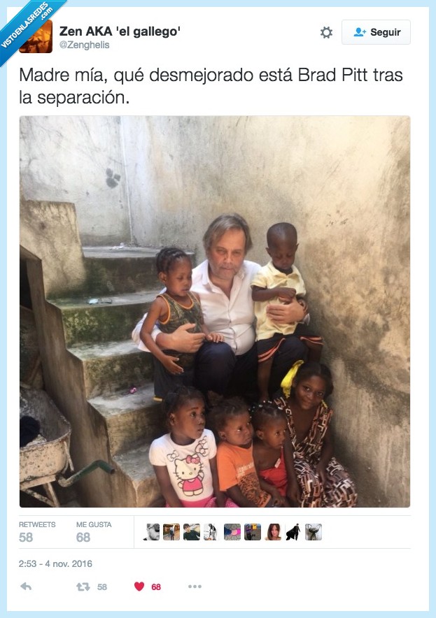 brad pitt,hijos,bajón