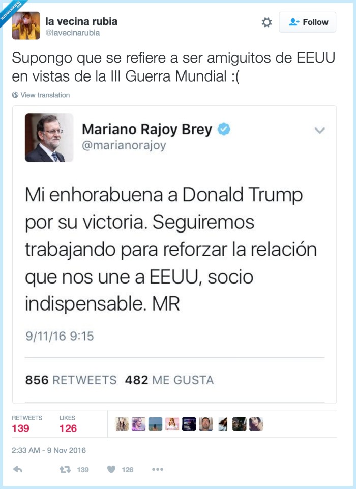 trump,hillary,mariano rajoy,usa