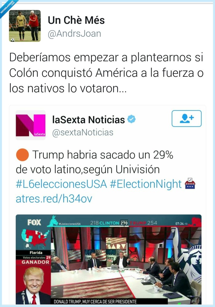 trump,elecciones,nativos,colon
