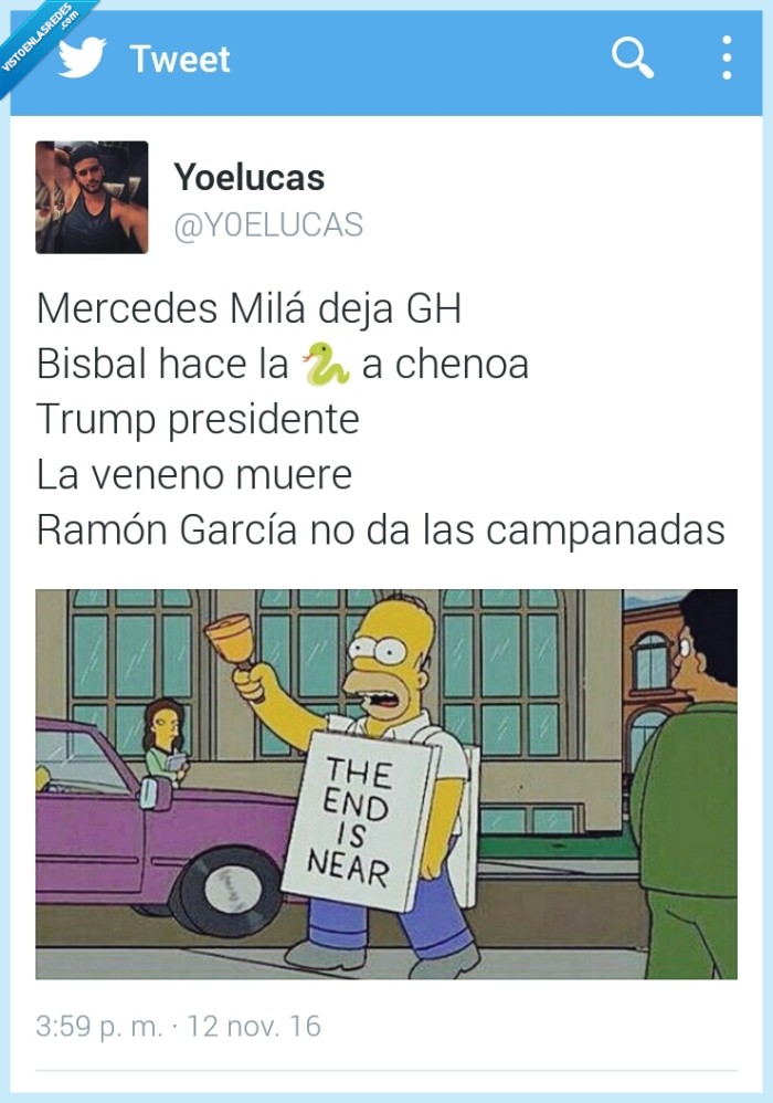 Homer,Mercedes,gh,campanadas,veneno,Trump
