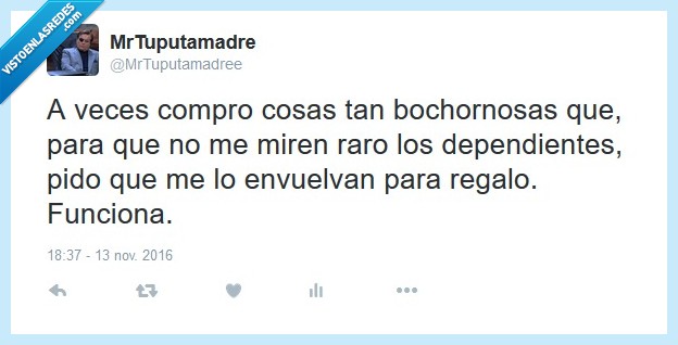 compras,vergüenza,regalo