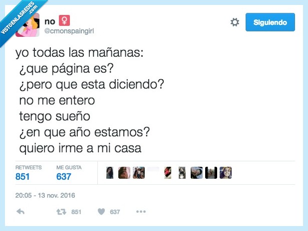 clases,sueño,cada mañana