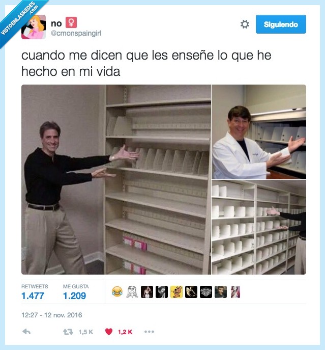 vida,no hacer nada,estantería,orgulloso