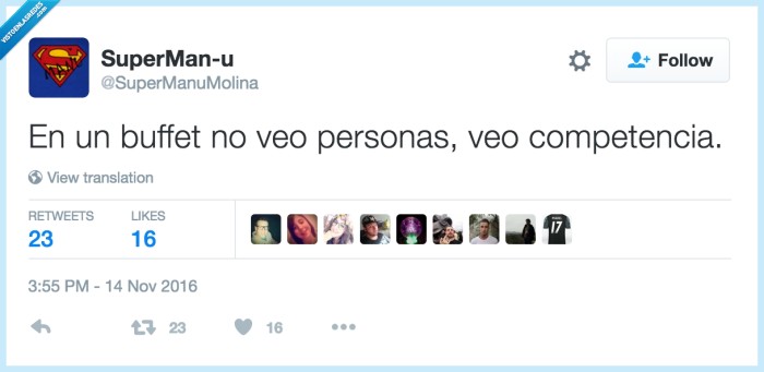 buffet,personas,competencia