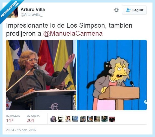 Simpsons,Manuela Carmena,Humor