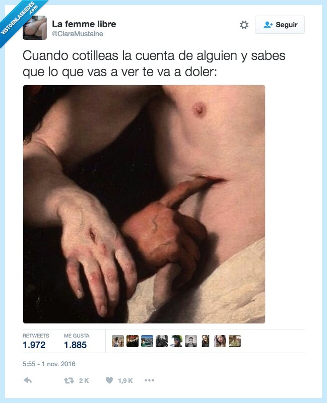 espiar,dolor,redes sociales,cotillear