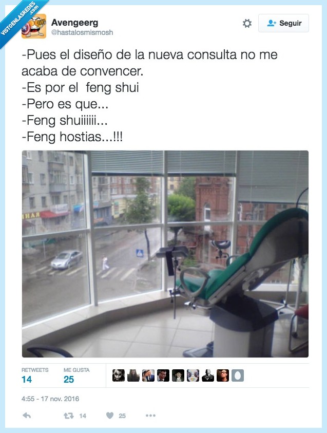 feng shui,dentista,erróneo
