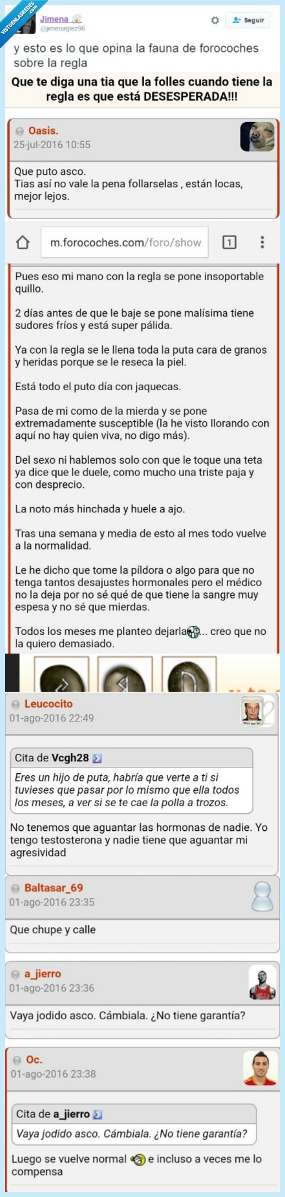 menstruación,forocoches,usuarios