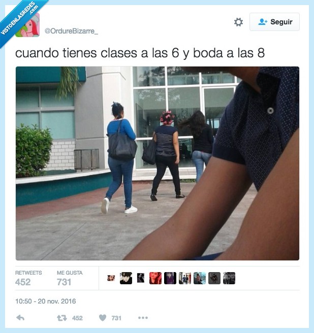 rulos,boda,clase,instituto