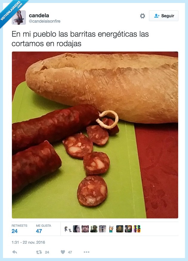 chorizo,pan,merienda,barrita