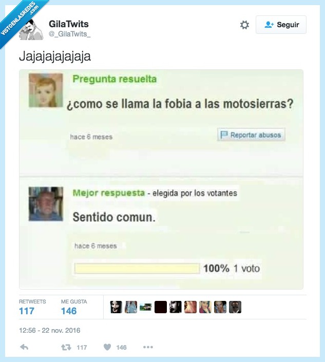 motosierra,extremidades,sentido comun